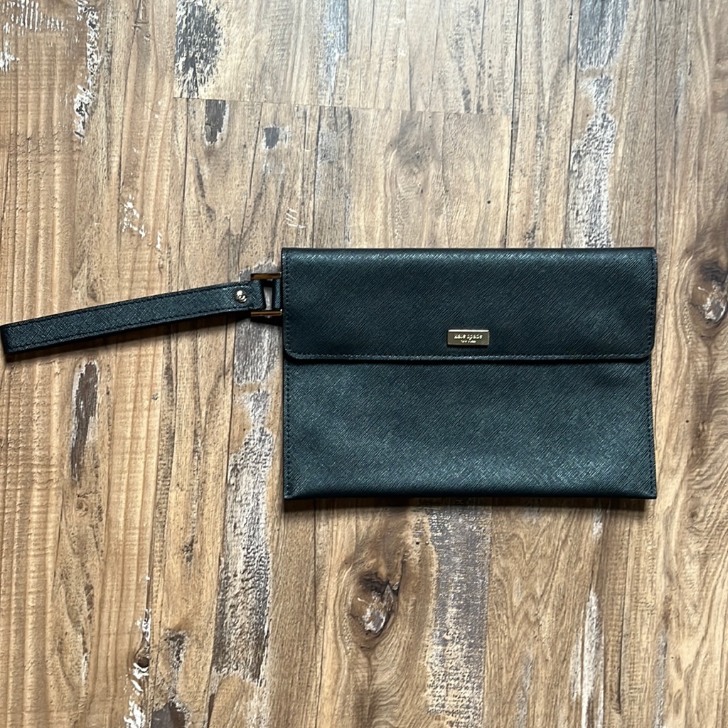 Kate Spade Black Leather Clutch